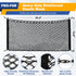 Truck Bed Cargo Net Elastic Mesh SUV Trunk Netting for Car Trunk Organizer and Truck Bed Organizer with Locking Hooks 35.4 by 15.8 Inches