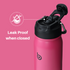 16 oz sports water bottle stainless steel insulated kids water bottle with straw and pills holder for gifts and school