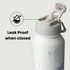 32oz Insulated Water Bottle Stainless Steel Sport Water Bottle with Straw Dual-use Lid Design for Gym with Pill Box