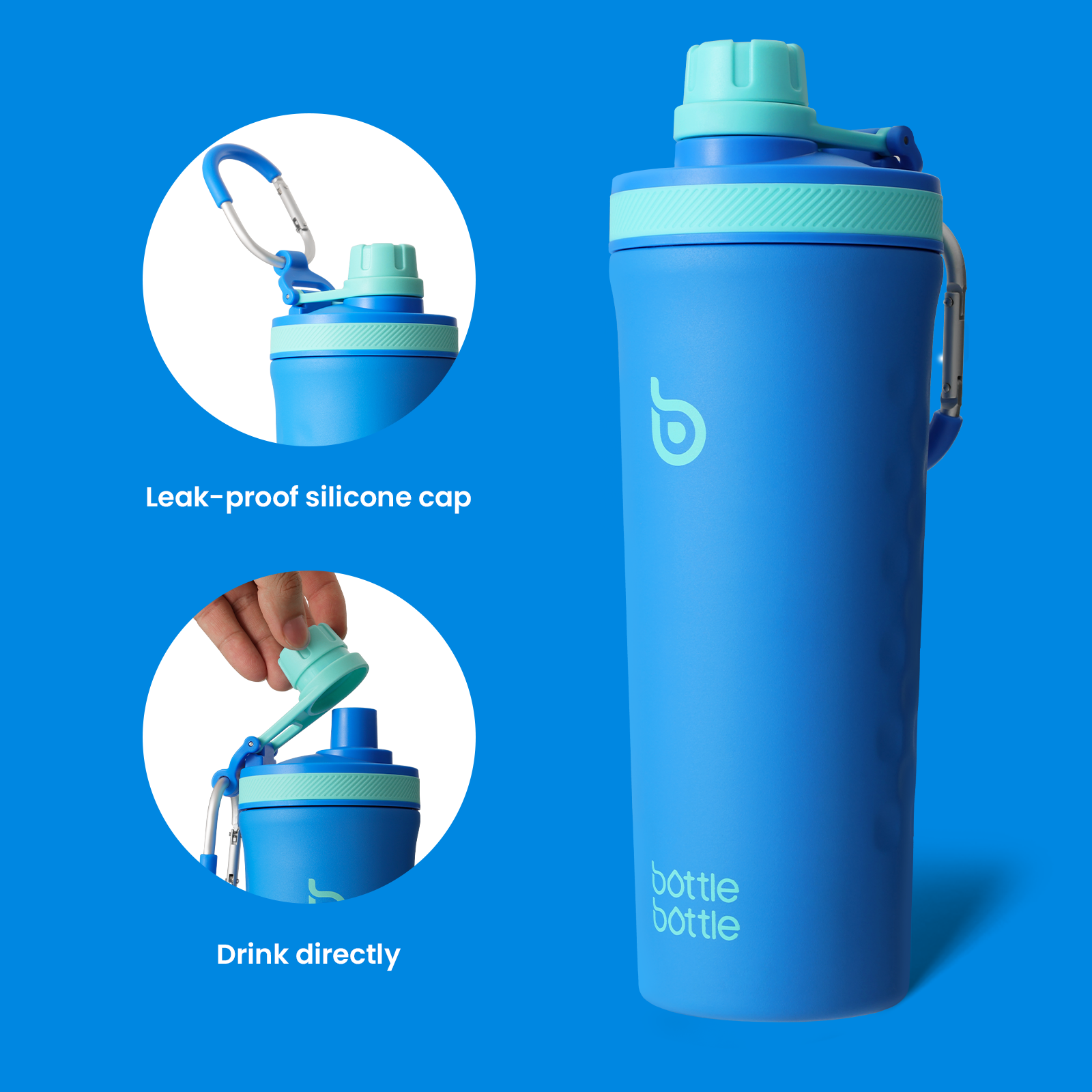 26 oz Insulated Shaker Bottle Insulated Water Bottle for Men and Women Protein Shaker for Gym Water Cup
