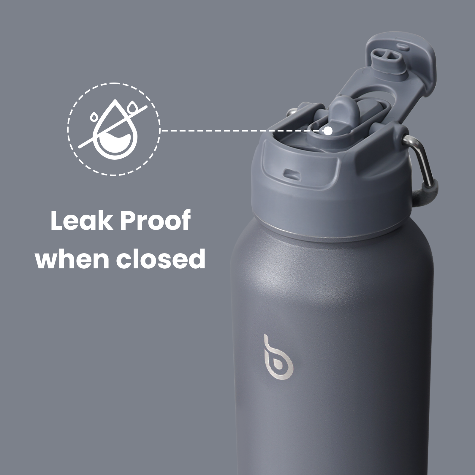 40 oz sports water bottle stainless steel insulated water bottle with straw and pills holder