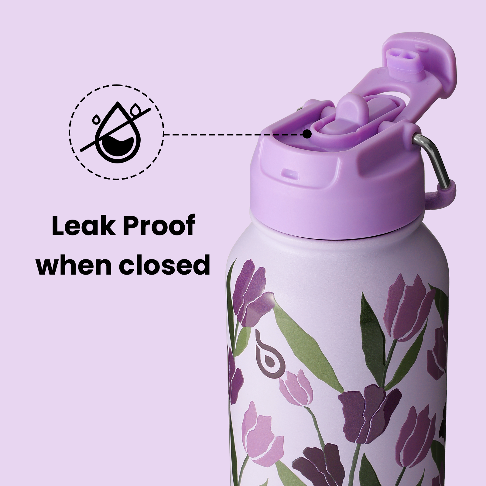 32oz Insulated Water Bottle Stainless Steel Sport Water Bottle with Straw Dual-use Lid Design for Gym with Pill Box
