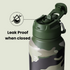 32oz Insulated Water Bottle Stainless Steel Sport Water Bottle with Straw Dual-use Lid Design for Gym with Pill Box