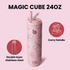 Insulated Water Bottle 24oz with Straw Lid and Handle for Sports Travel Gym Stainless Steel Water Bottles Double-Wall Vacuum Metal Leak Proof BPA-Free