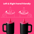 30 oz Tumbler with Lid and Straw, Stainless Steel Travel Mug, Tumbler with handle, Water Bottle with straw for College Office, Gifts for Women Him Her