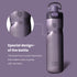 Insulated Water Bottle 24 oz with Handle and Flip Tops Lids Stainless Steel Water Bottle Push Button Lid Leak proof Portable for Running Travel Sports Hiking