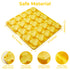 Snuffle Mat for Dogs, Lick Mat for Dogs to Slow Down Eating, Dog Puzzle Toys for Large and Medium Breed Dogs, Silicone Dog Bowls for Dry, Wet, Raw Food, Yellow