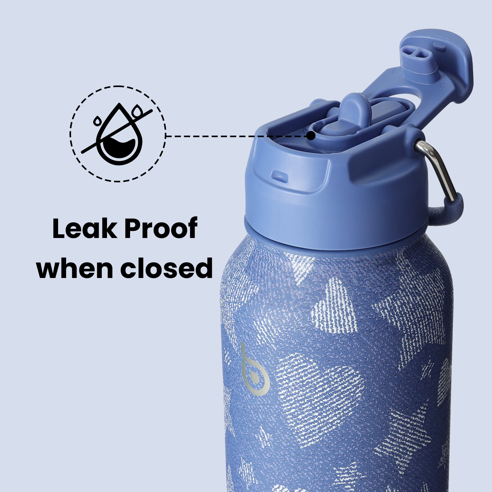 32oz Insulated Water Bottle Stainless Steel Sport Water Bottle with Straw Dual-use Lid Design for Gym with Pill Box