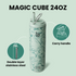 Insulated Water Bottle 24oz with Straw Lid and Handle for Sports Travel Gym Stainless Steel Water Bottles Double-Wall Vacuum Metal Leak Proof BPA-Free