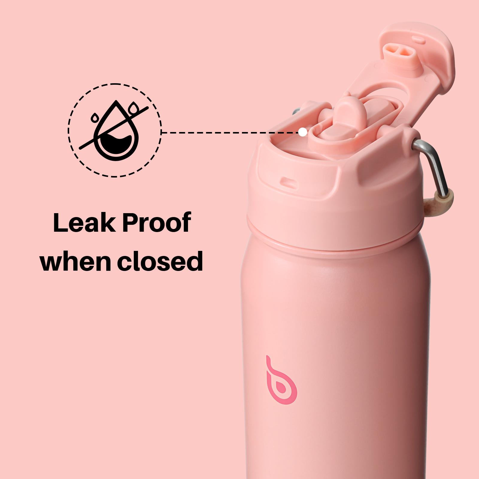 [Multi-scenario use]: This kids water bottle is not only suitable for indoor scenes but also can be used as an outdoor water bottle or a camping water bottle, suitable for mountaineering, hiking, and other scenes