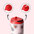 Insulated Water Bottle 24oz with Straw Lid and Handle for Sports Travel Gym Stainless Steel Water Bottles Double-Wall Vacuum Metal Leak Proof BPA-Free