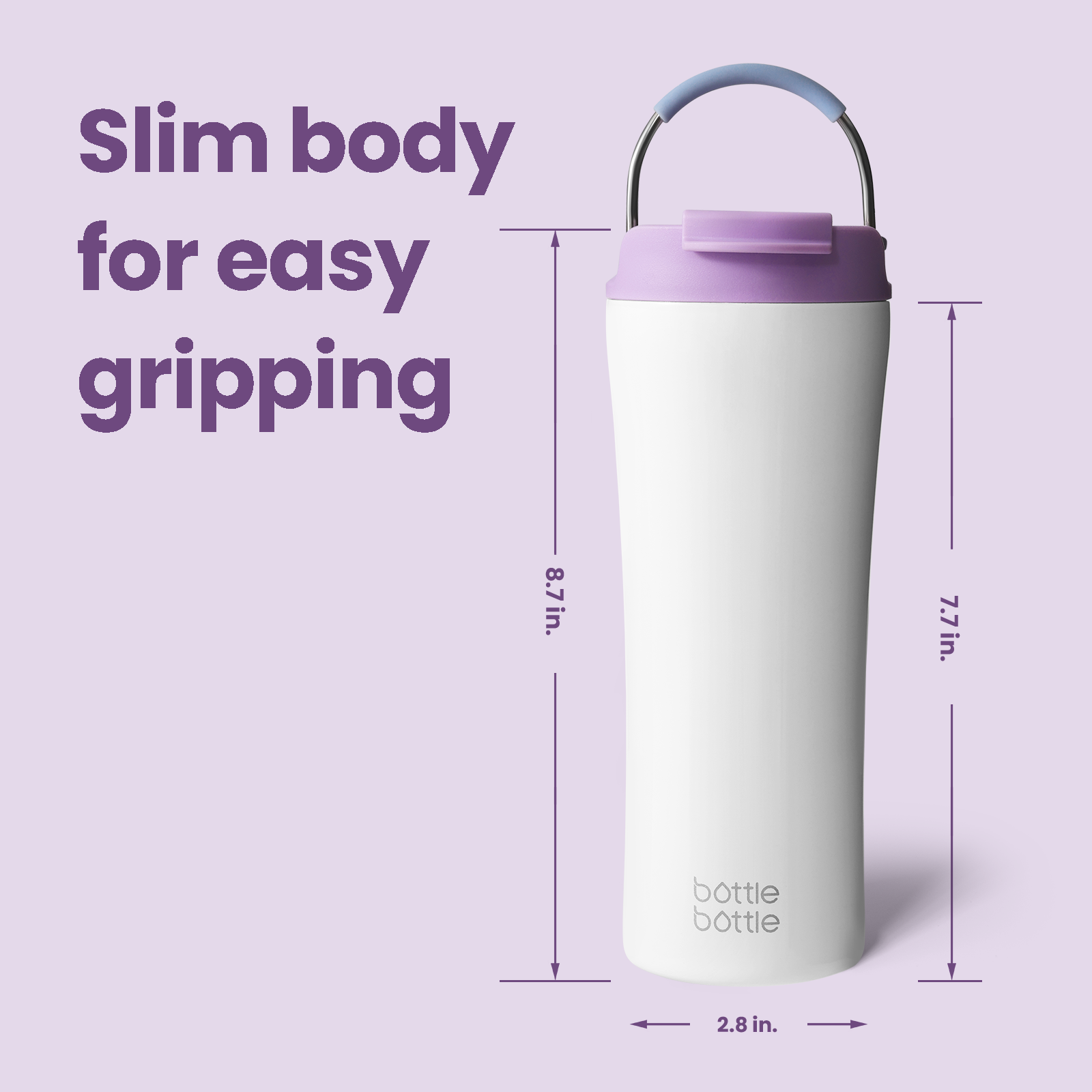 Innovative Ice-Ready Lid: Add ice cubes directly through the lid without unscrewing — no mess, no hassle. Enjoy chilled drinks faster and keep beverages at the ideal temperature for hours.
