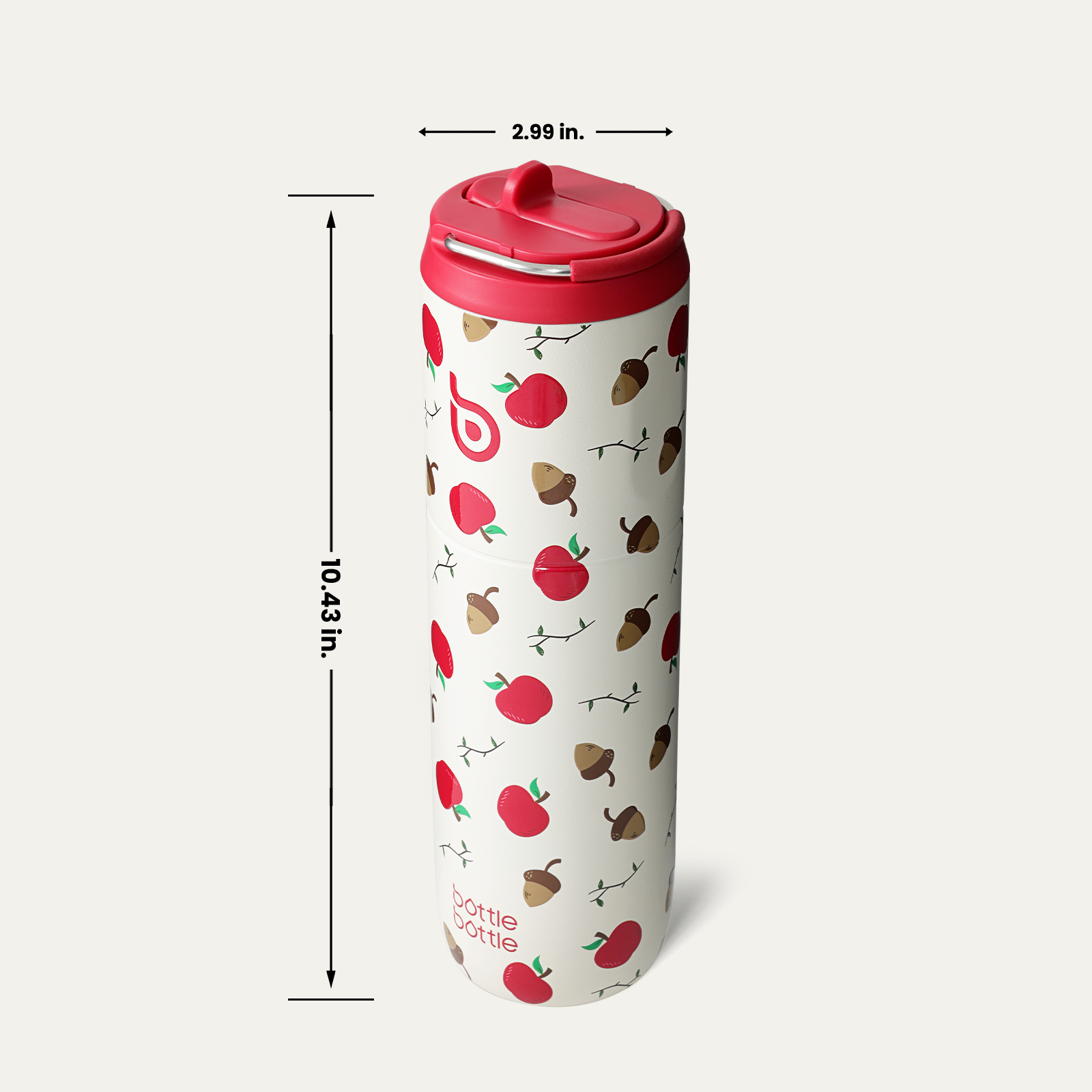 Insulated Water Bottle 24oz with Straw Lid and Handle for Sports Travel Gym Stainless Steel Water Bottles Double-Wall Vacuum Metal Leak Proof BPA-Free