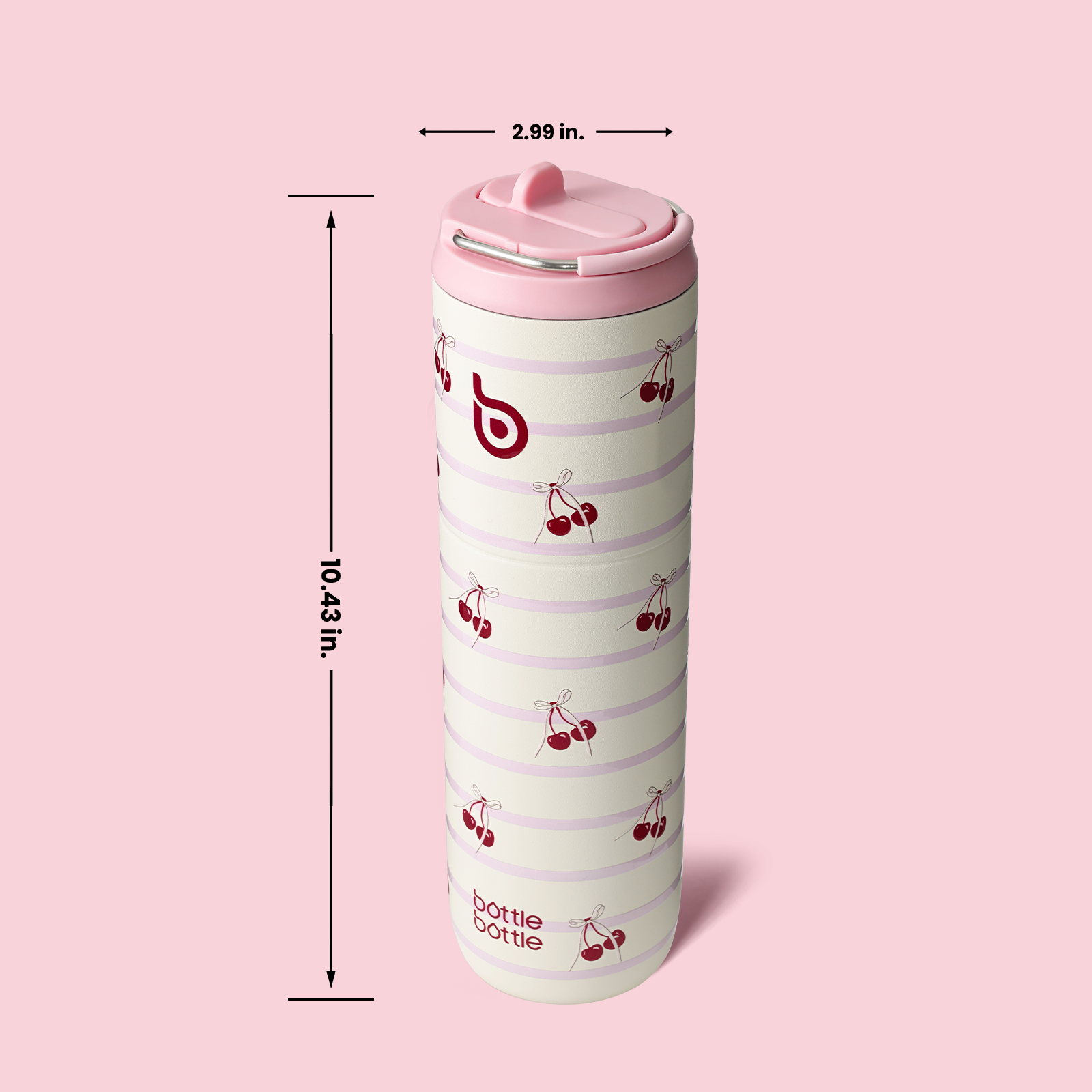 Insulated Water Bottle 24oz with Straw Lid and Handle for Sports Travel Gym Stainless Steel Water Bottles Double-Wall Vacuum Metal Leak Proof BPA-Free