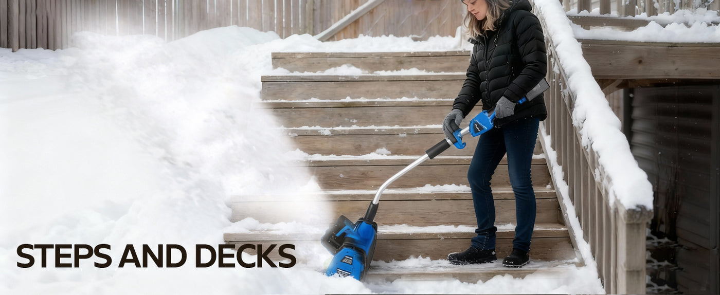 40V Cordless Snow Shovel, Lightweight Electric Snow Blower Alternative with 2×4.0Ah Batteries, 13.5" Width, 26.5FT Throw Distance, Battery Powered Snow Removal Tool for Driveway & Walkways