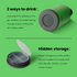 32oz Insulated Water Bottle Stainless Steel Sport Water Bottle with Straw Dual-use Lid Design for Gym with Pill Box