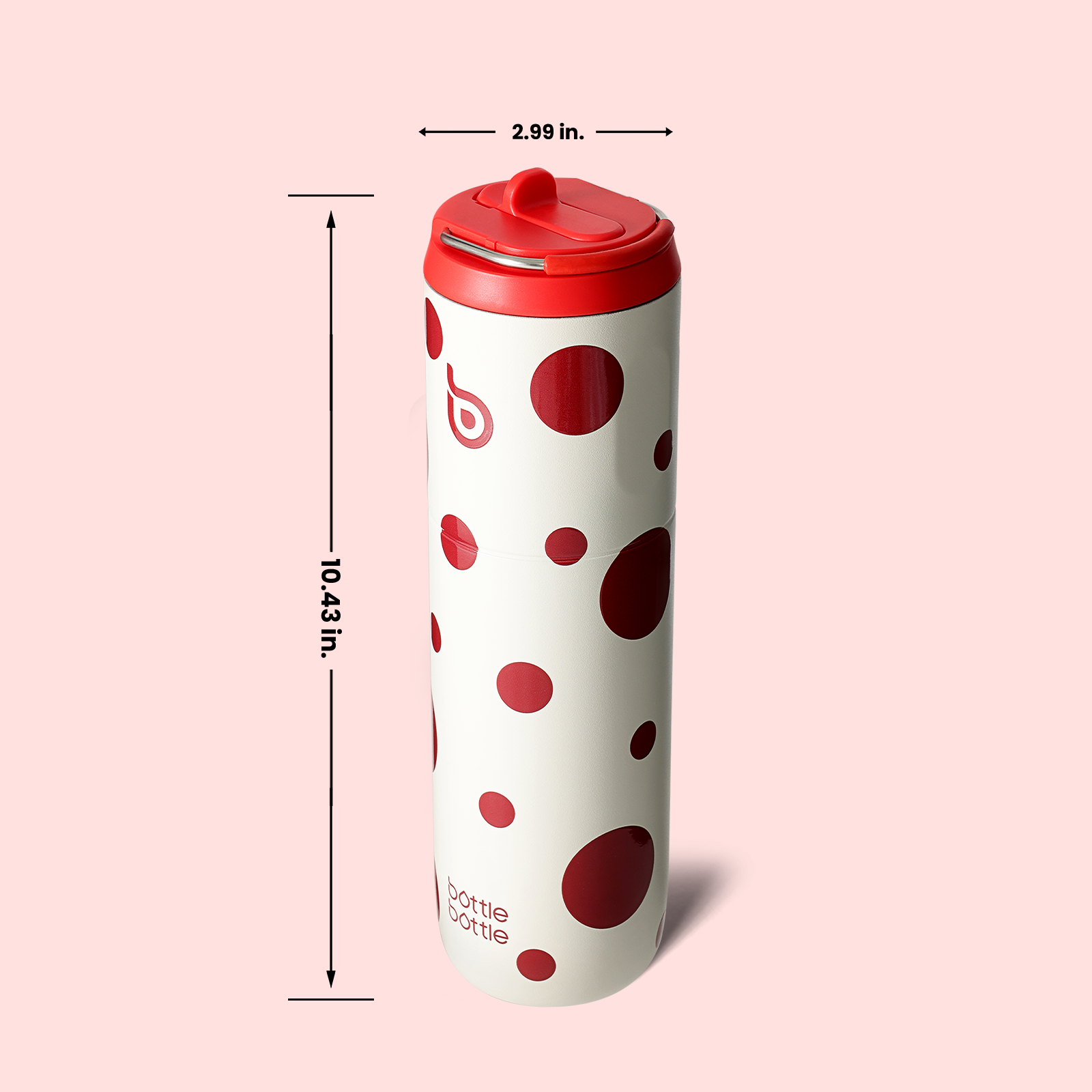 Insulated Water Bottle 24oz with Straw Lid and Handle for Sports Travel Gym Stainless Steel Water Bottles Double-Wall Vacuum Metal Leak Proof BPA-Free