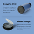 32oz Insulated Water Bottle Stainless Steel Sport Water Bottle with Straw Dual-use Lid Design for Gym with Pill Box