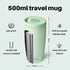 16oz Insulated Coffee Tumbler with Push Button Lid, Leakproof Stainless Steel Travel Mug, Keeps Drinks Hot & Cold for 6 Hours, for Office & On the Go
