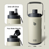 For outdoor activities:With half gallon water jug,it’s easier to enjoy your trip with fewer refills and is perfect for hiking,camping and sporting.With such a versatile bottle,it's easy to stay hydrated and refreshed during adventures