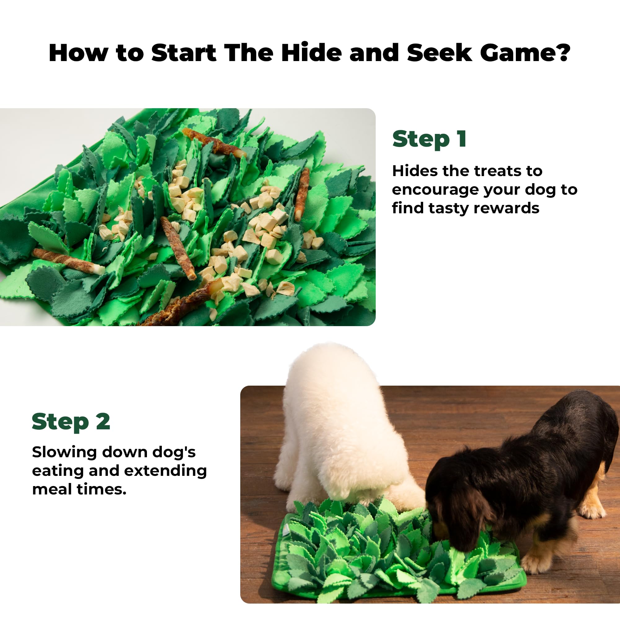 Snuffle Mat for Dogs, Dog Slow Feeder for Dogs to Slow Down Eating, Dog Puzzle Toys for All Size Dogs, Interactive Dog Toys for Smell Training