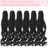 French Curly Braiding Hair 14-22 Inch Loose Wavy 6 Packs Various colors to choose from Bouncy Braiding Hair Extensions Synthetic French Curl Crochet Hair Extensions