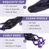 French Curl Braiding Hair 14/16 Inch Curly Braiding Hair Pre Stretched 1B/Grey Loose Wavy French Curl Hair for Women Various colors to choose from