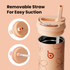 Insulated Water Bottle 24oz with Straw Lid and Handle for Sports Travel Gym Stainless Steel Water Bottles Double-Wall Vacuum Metal Leak Proof BPA-Free