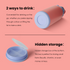 32oz Insulated Water Bottle Stainless Steel Sport Water Bottle with Straw Dual-use Lid Design for Gym with Pill Box
