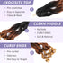 French Curl Ombre Braiding Hair Pre Stretched 14/16 inch 6 Packs Wave Bouncy Braiding Hair French Curl Braids Yaki Curly Hair for Women Hair Extensions
