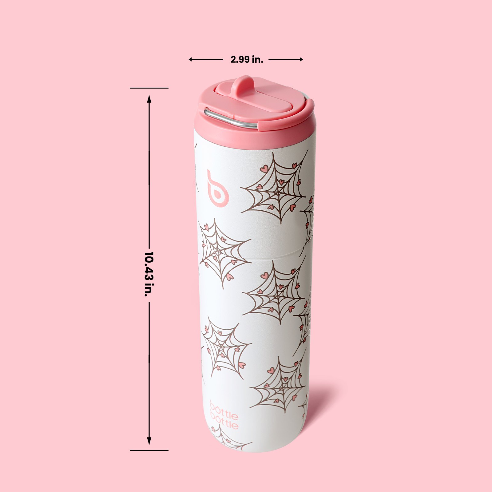 Insulated Water Bottle 24oz with Straw Lid and Handle for Sports Travel Gym Stainless Steel Water Bottles Double-Wall Vacuum Metal Leak Proof BPA-Free