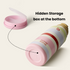 32oz Insulated Water Bottle Stainless Steel Sport Water Bottle with Straw Dual-use Lid Design for Gym with Pill Box