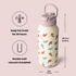 32oz Insulated Water Bottle Stainless Steel Sport Water Bottle with Straw Dual-use Lid Design for Gym with Pill Box