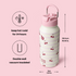 32oz Insulated Water Bottle Stainless Steel Sport Water Bottle with Straw Dual-use Lid Design for Gym with Pill Box