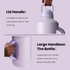 Insulated Water Bottle 64 oz with Straw and Dual-use Lid Stainless Steel Water Bottle for Men with Handle Vacuum Insulated jug for Workout Gym Soccer and Sports
