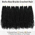 7 pack 12/14 Inch Boho Box Braids Goddess Box Braids Crochet Hair Bohemian Hippie Braids Braiding Hair Box Braids with Curly Ends Messy Pre-looped Synthetic Crochet Hair for Women Halloween Christmas