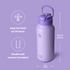 32oz Insulated Water Bottle Stainless Steel Sport Water Bottle with Straw Dual-use Lid Design for Gym with Pill Box