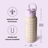 32oz Insulated Water Bottle Stainless Steel Sport Water Bottle with Straw Dual-use Lid Design for Gym with Pill Box