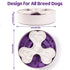 Slow Feeder Dog Bowl for Large Dogs with Non-Slip Base - Adjustable Speed Design, Removable Puzzle Inserts & Dishwasher Safe, Purple