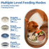 Slow Feeder Dog Bowl with Lick Mat and Puzzle Inserts - Non-Slip Base, Adjustable Speed Design, Dishwasher Safe for Large Dogs,Blue