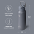 40 oz sports water bottle stainless steel insulated water bottle with straw and pills holder