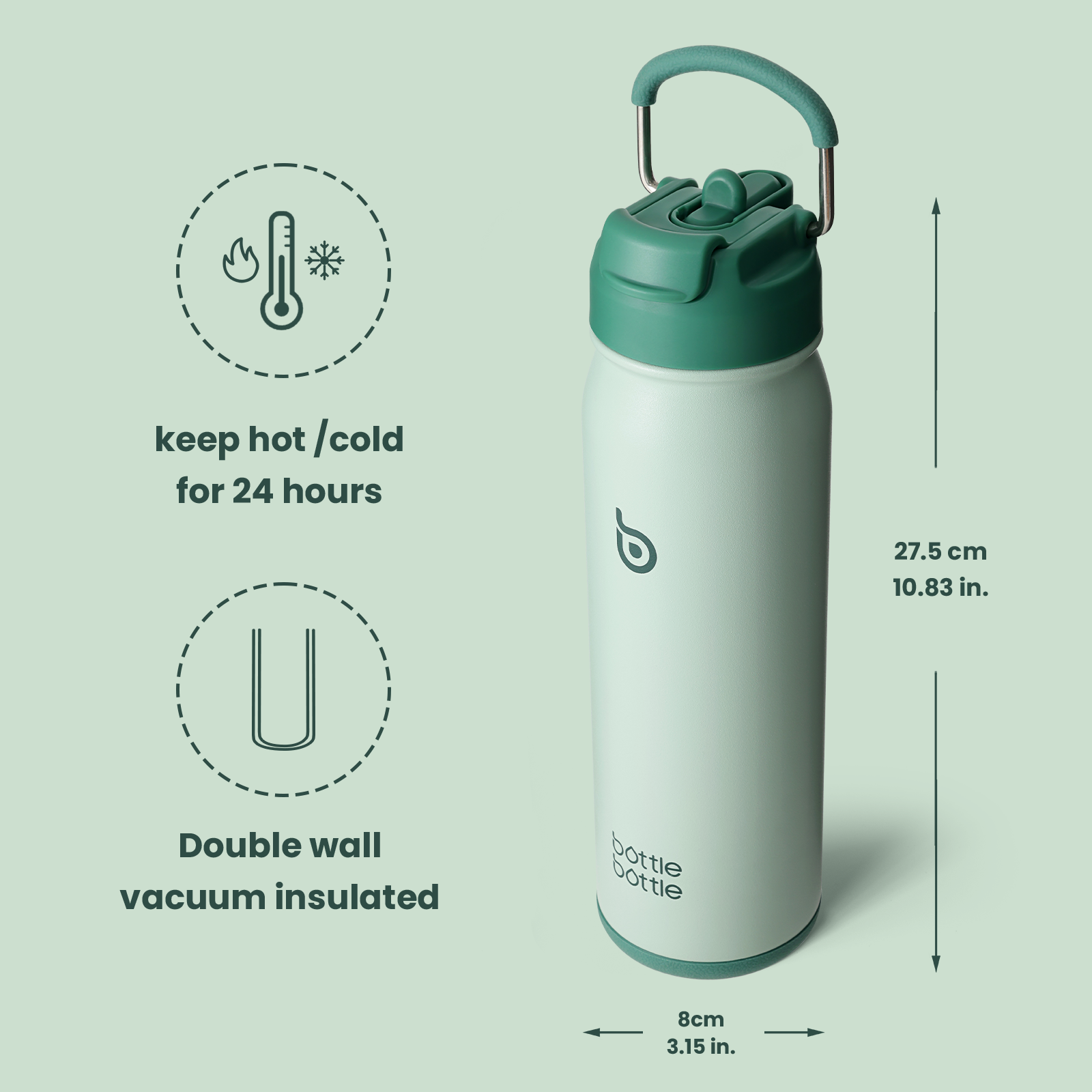 [Multi-scenario use]: This kids water bottle is not only suitable for indoor scenes but also can be used as an outdoor water bottle or a camping water bottle, suitable for mountaineering, hiking, and other scenes