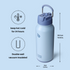 32oz Insulated Water Bottle Stainless Steel Sport Water Bottle with Straw Dual-use Lid Design for Gym with Pill Box
