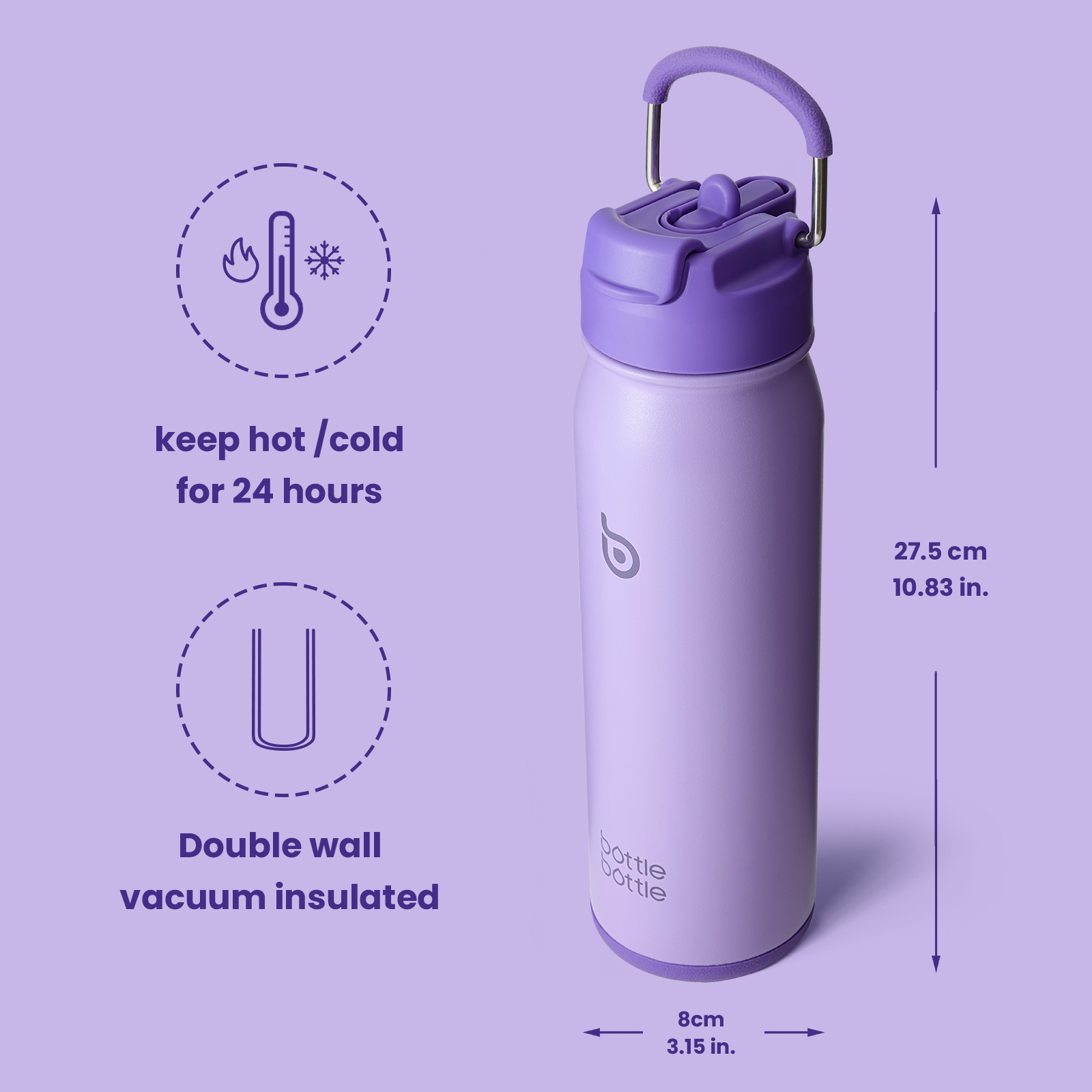 [Multi-scenario use]: This kids water bottle is not only suitable for indoor scenes but also can be used as an outdoor water bottle or a camping water bottle, suitable for mountaineering, hiking, and other scenes