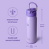 [Multi-scenario use]: This kids water bottle is not only suitable for indoor scenes but also can be used as an outdoor water bottle or a camping water bottle, suitable for mountaineering, hiking, and other scenes