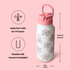 32oz Insulated Water Bottle Stainless Steel Sport Water Bottle with Straw Dual-use Lid Design for Gym with Pill Box