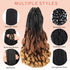 French Curl Braiding Hair 14-22 Inch 6 Packs Braiding Hair Pre Stretched Curly Box Braids French Curl Braids for Women Synthetic Hair Extensions 1b/30/27 colors to choose from