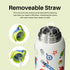 Kids Insulated Water Bottle with Straw Lid and Handle 16 oz Stainless Steel Vacuum Tumbler Water Bottles for School Outdoor Travel Gifts for Boys and Girls