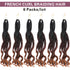 French Curly Braiding Hair 6 Packs Loose Wavy Braiding Hair Pre Stretched Bouncy Synthetic French Curl Braiding Hair Extensions for Women