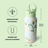32oz Insulated Water Bottle Stainless Steel Sport Water Bottle with Straw Dual-use Lid Design for Gym with Pill Box